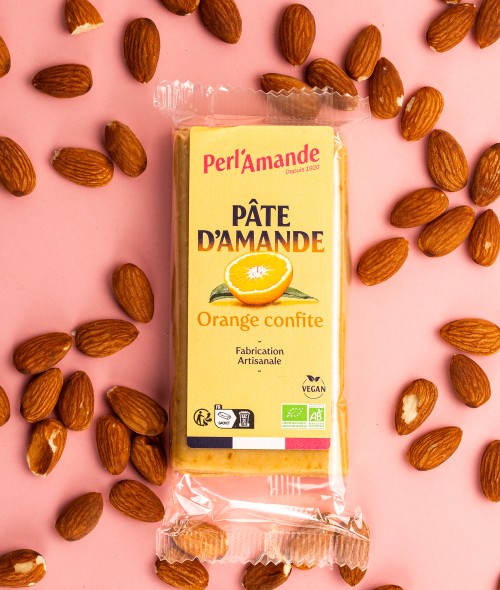 Pâte Amande Oange Confite I Perl'Amande