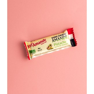Barre Energie Pâte Amande Pistache Chocolat I Perl'Amande