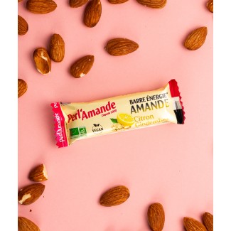 Almond Paste Lemon Ginger Energy Bar I Perl’Amande