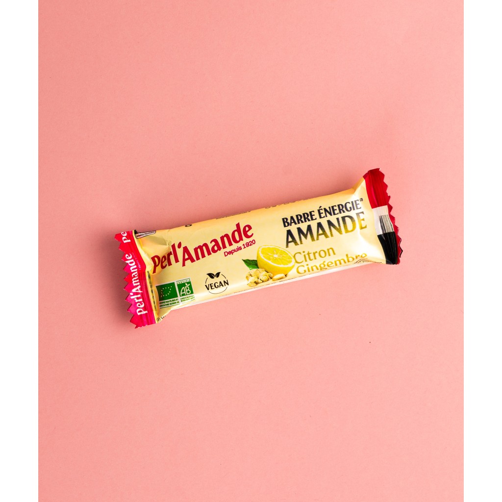 Almond Paste Lemon Ginger Energy Bar I Perl’Amande