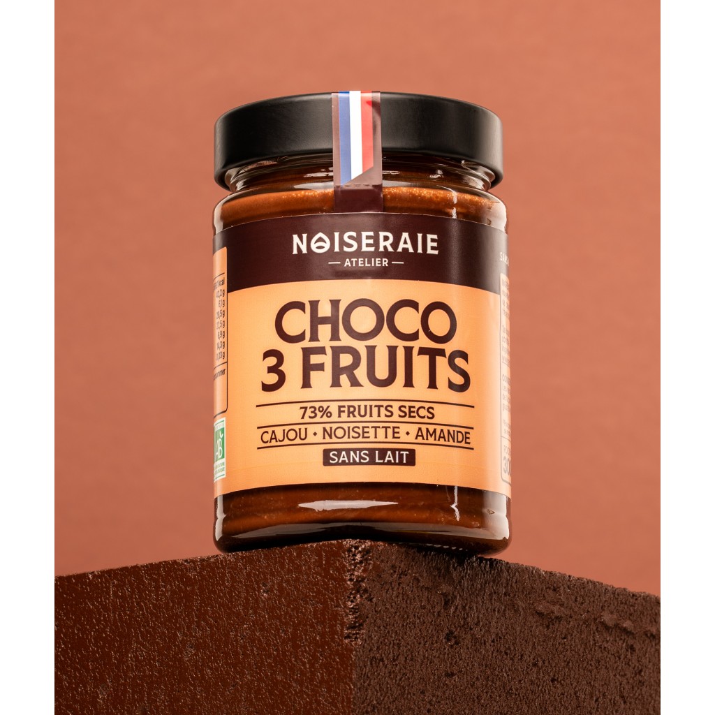 Pâte à tartiner Choco 3 fruits I Noiseraie