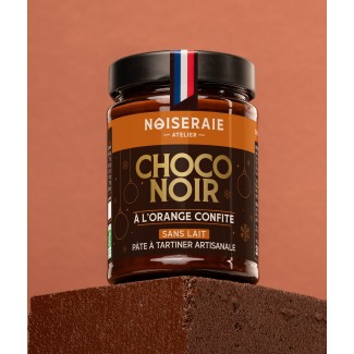 Pâte à tartiner Choco Noir Orange Confite I Noiseraie