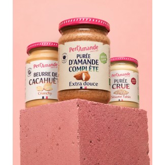 Lot de 3 purées (extra-douce, cacahuète, sésame tahin)
