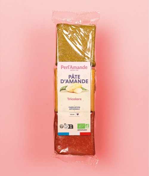 Pâte d'Amande Tricolore 300g
