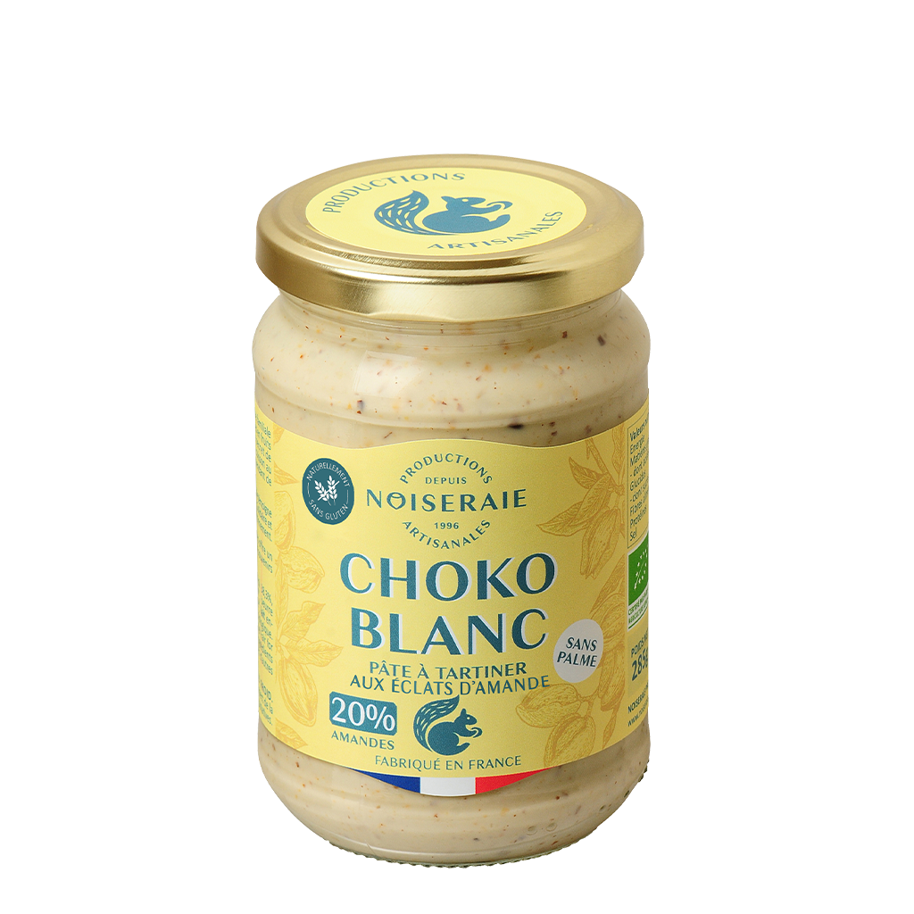 Pâte à tartiner Choco Blanc I Noiseraie
