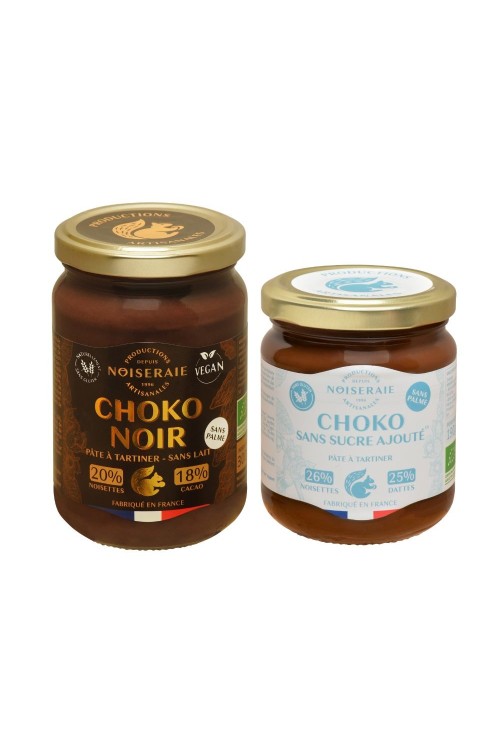 Lot Choko noir et Sans Sucres Ajouté