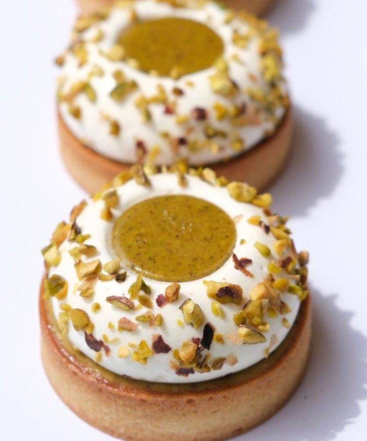 Tartelettes pistache fleur d'oranger