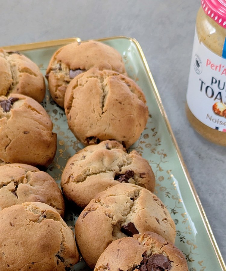 Cookies à la purée de noisette toastée
