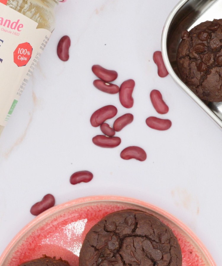 Brownie de haricots rouges à la caroube