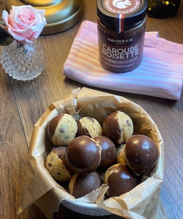 Cookies balls caroube noisette