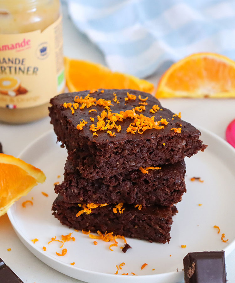 Brownie chocolat orange