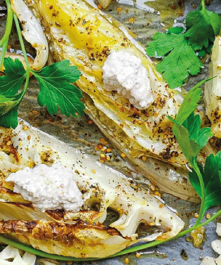 Chou rôti à la purée sésame tahin by Happy and Veggy