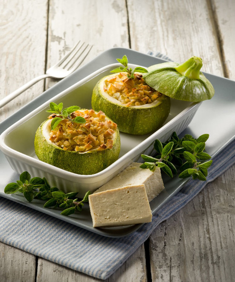 Courgette farcie à l'amande