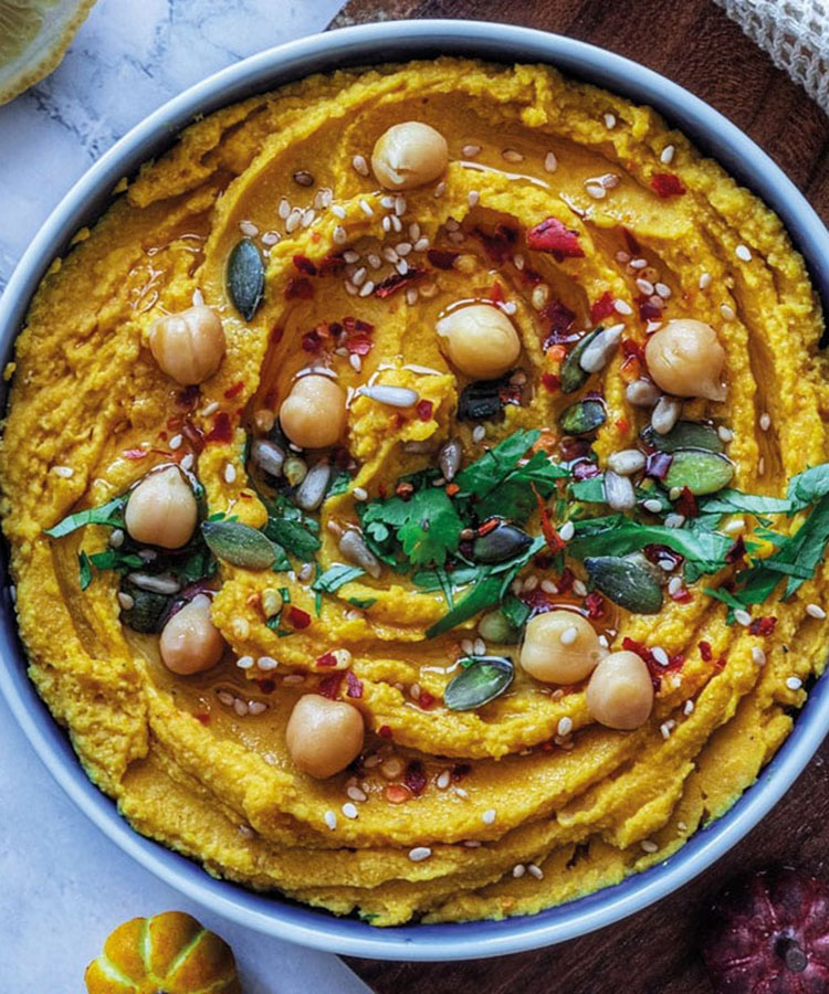 Houmous de potiron à la purée fruits & graines by Beauty Food Cooking