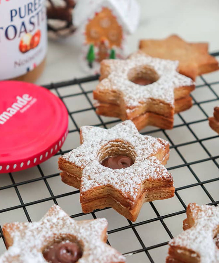 Biscuits de Noel choco-noisettes by vie sans gluten