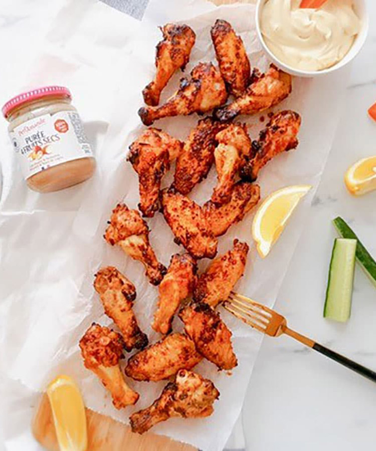 Ailes de poulet et sa marinade au 4 fruits secs by Vie sans gluten