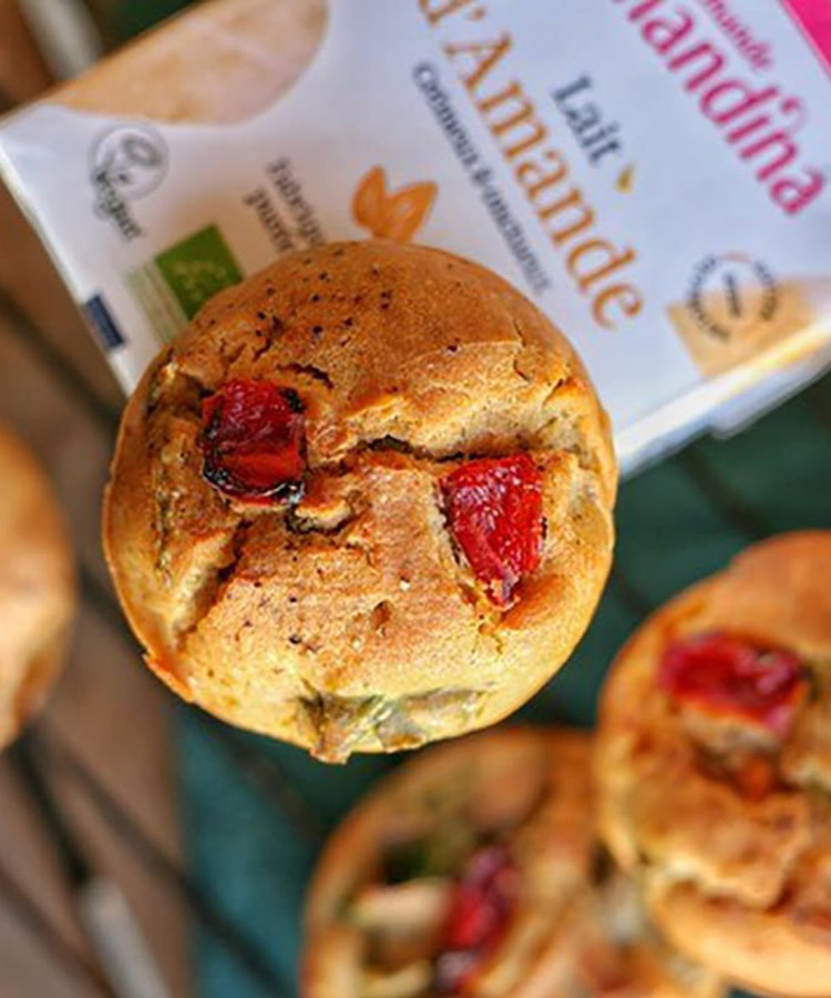 Muffins à la provençale et lait d'amande by Plante ton assiette