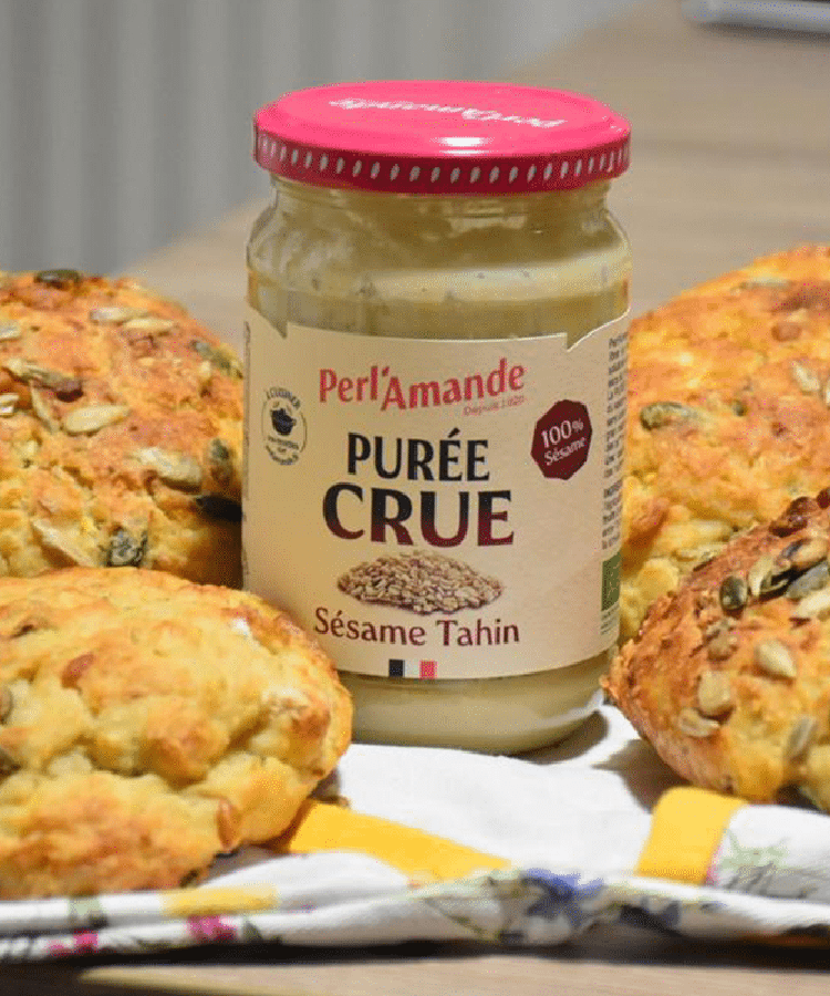 Pain buns à la purée crue sésame tahin