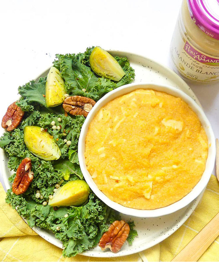 Polenta crémeuse @eveisvegan