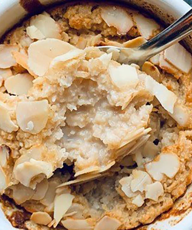 Porridge au four façon frangipane à la purée amande blanche by Alimentation Epanouie