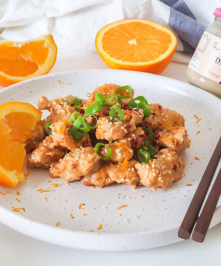 Poulet à la purée d'amande orange lucuma by Vie Sans Gluten