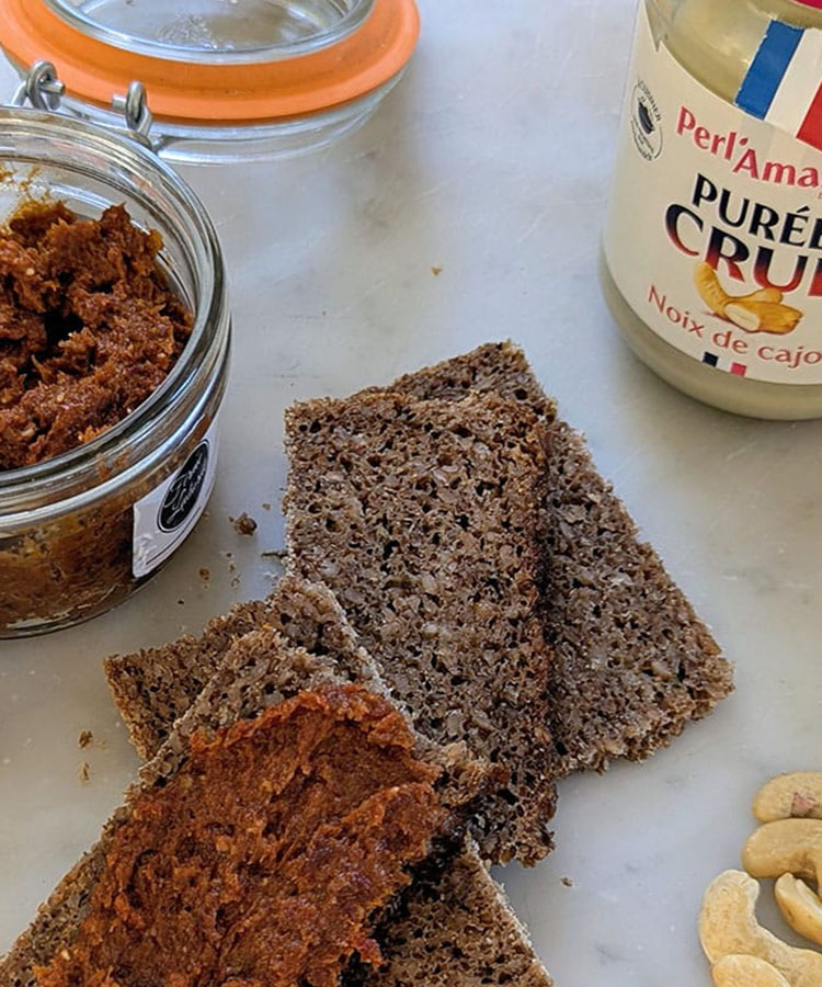 Tartinades de tomates séchées et noix de cajou  By Journal d’une diet