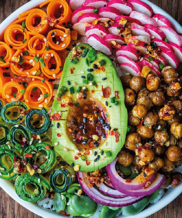 Bibimbap à la purée crue tahin by BeautyFood Cooking