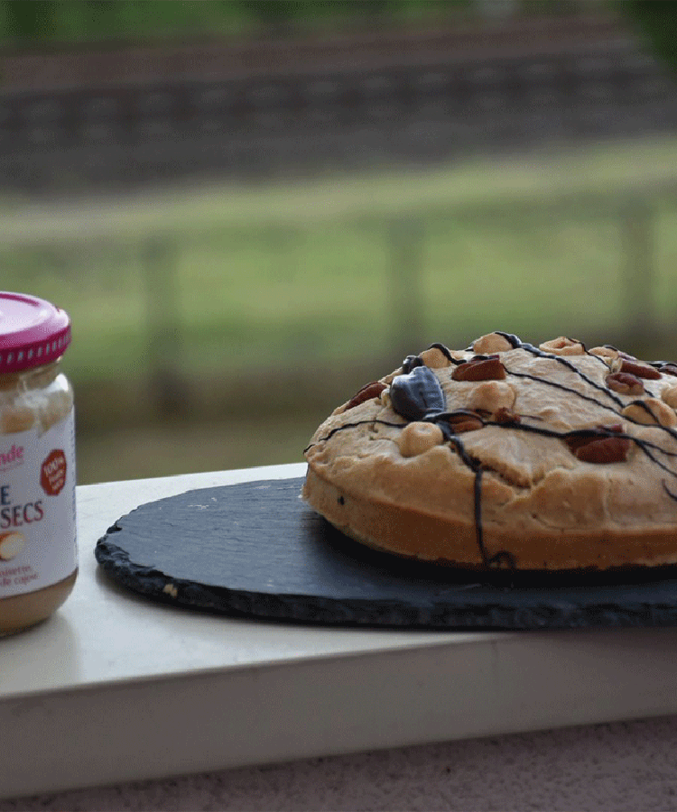 Cake moelleux à la purée 4 fruits secs by MissV91