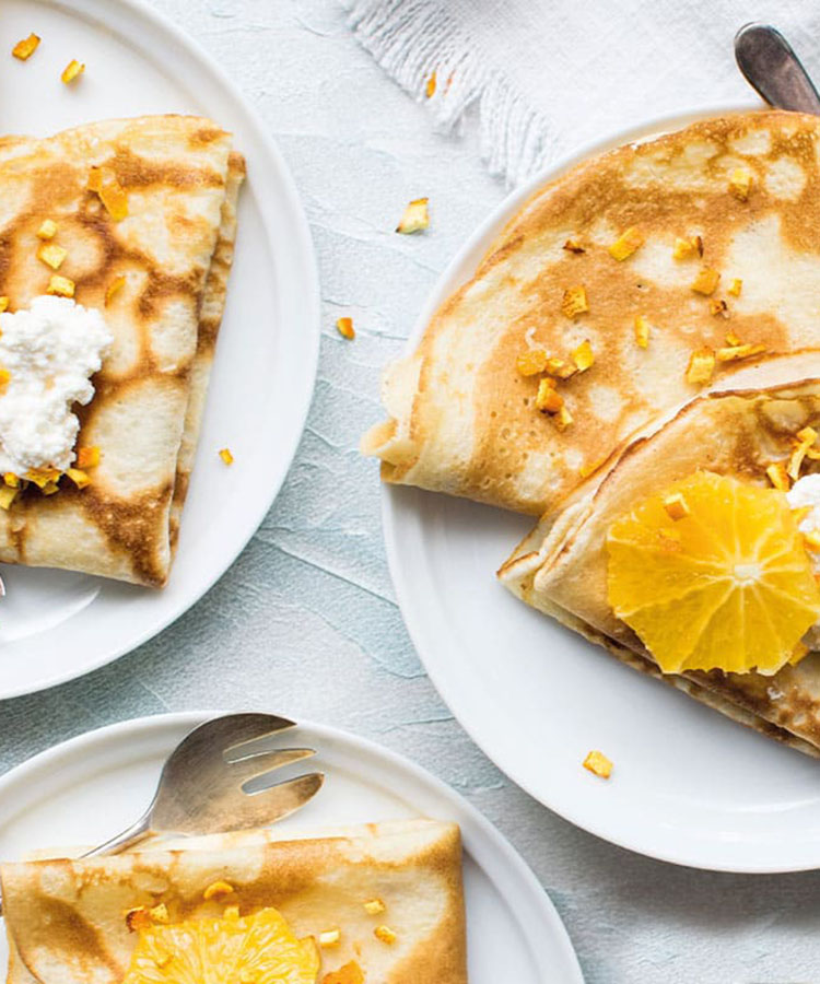 Crêpes sans lactose