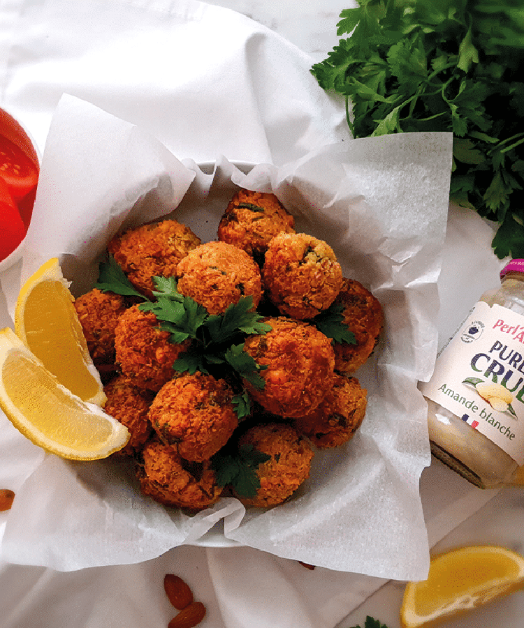 Falafels à la purée crue amande blanche by Vie Sans Gluten