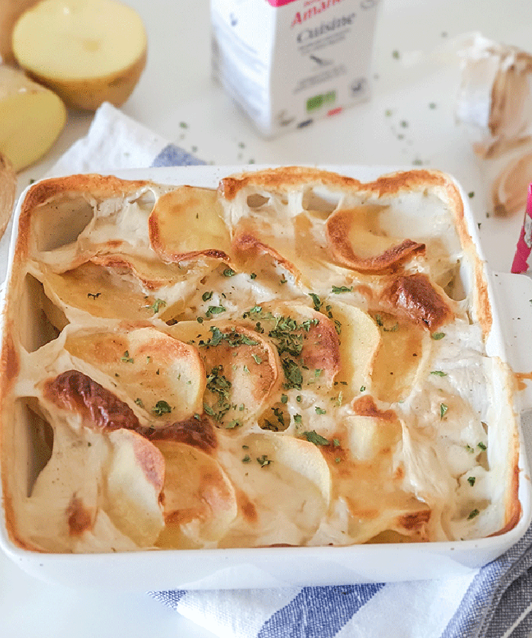 Gratin dauphinois à l'Amandina cuisine by Vie sans gluten