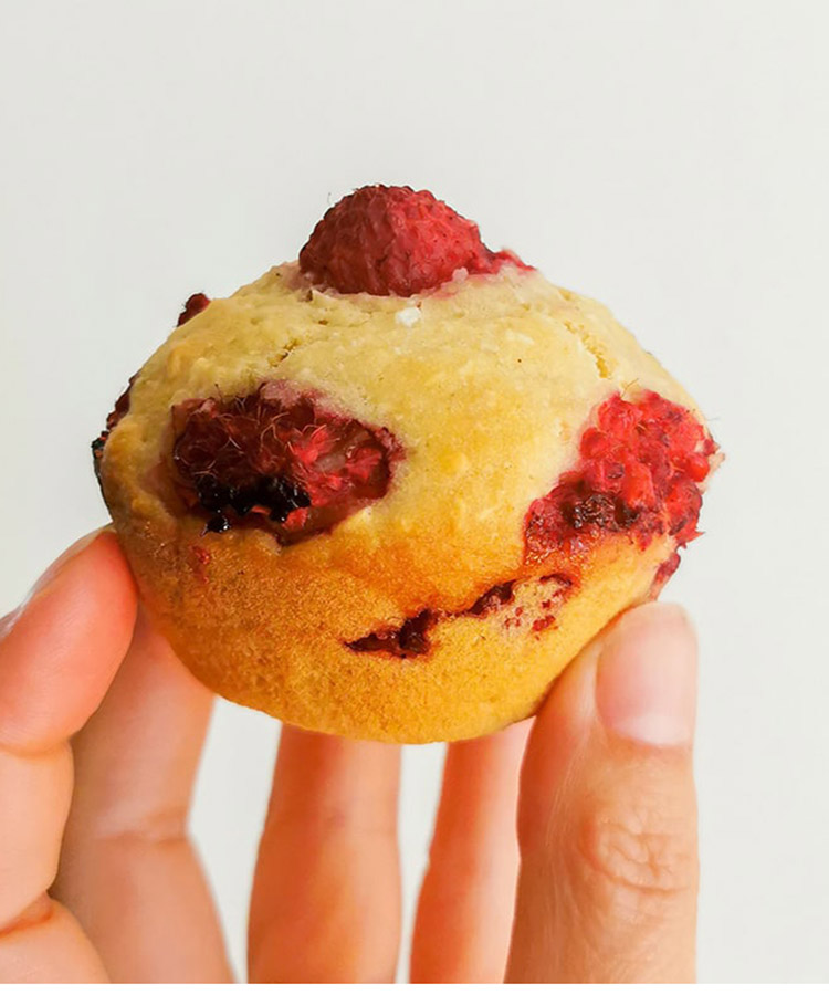 Moelleux coco framboise à la purée crue d'amande blanche by Happy and Veggy