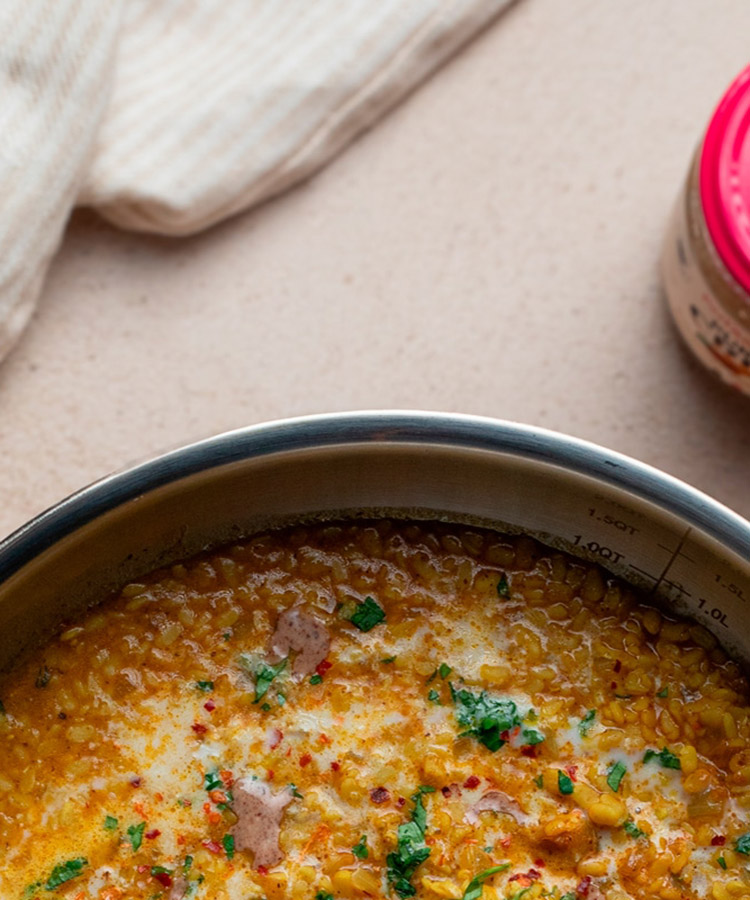 Dal de lentilles aux saveurs Indiennes