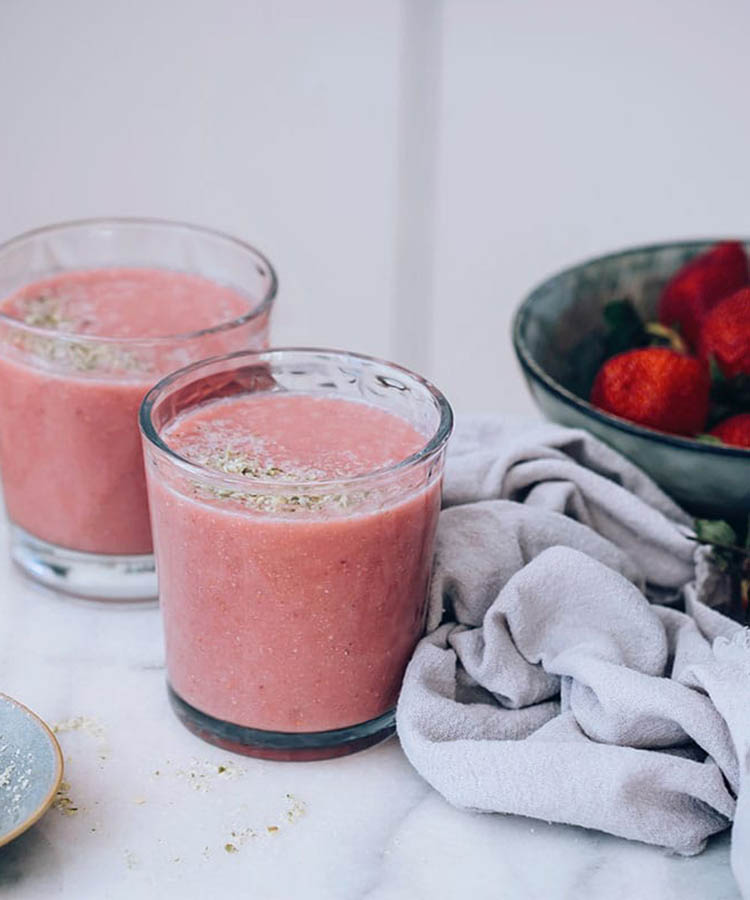 Smoothie Fraise à la douceur Amande