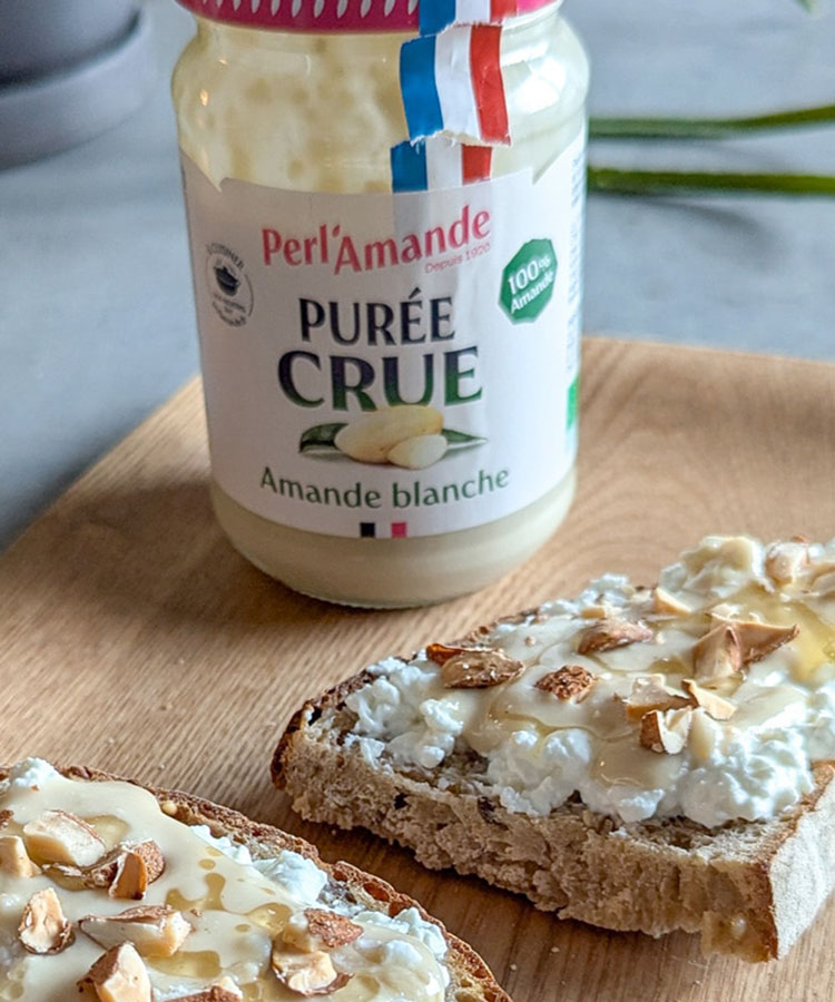 Toast sucré-salé à la purée d'amande blanche By le journal d’une diet
